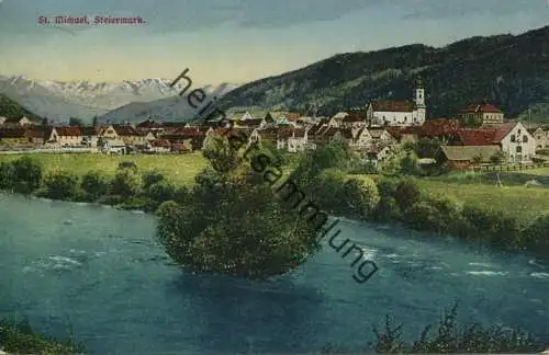 St. Michael in Obersteiermark - Verlag Ferd. v. Kleinmayer Klagenfurt 1918 - gel. 1925