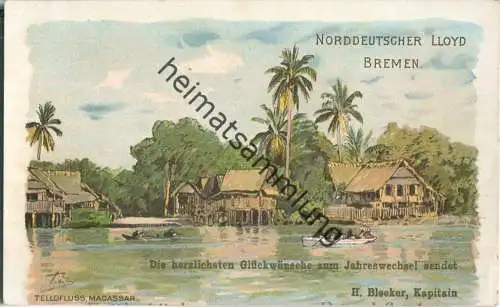 Indonesien - Makassar - Tello - Norddeutscher Lloyd Bremen - Kapitän H. Bleeker