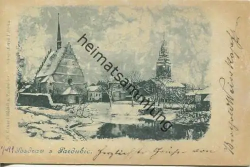 Pozdrav z Pardubice - Edition Eduard Ruzicka Pardubic gel. 1899