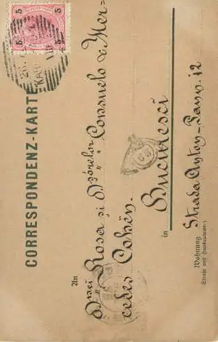 Karlsbad - Stephanienwarte - Verlag Hermann Poy Dresden gel. 1899