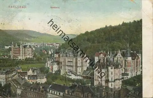Karlsbad - Westend - Verlag Hermann Seibt Meissen - gel. 1907