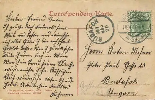 Karlsbad - Westend - Verlag Hermann Seibt Meissen - gel. 1907