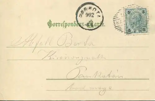 Karlsbad - Café Kaiserpark - Verlag Brück & Sohn Meissen gel. 1902