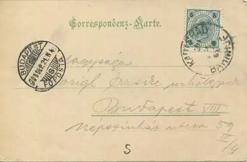 Karlsbad - Panorama - Verlag Brück & Sohn Meissen - gel. 1900