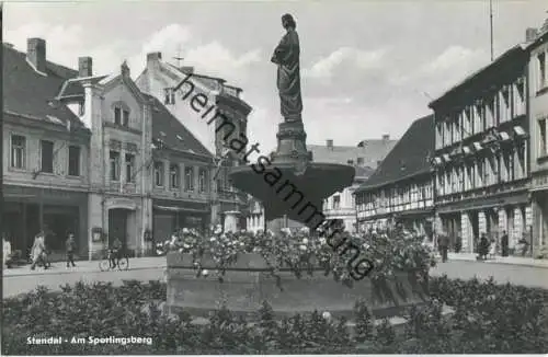 Stendal - Am Sperlingsberg - Foto-Ansichtskarte Handabzug 1957 - Verlag R. Lederbogen Karl-Marx-Stadt