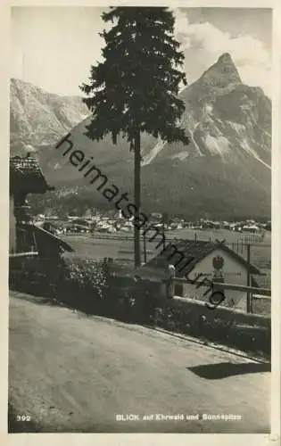 Blick auf Ehrwald - Foto-AK - Tirolerkunstverlag Innsbruck gel. 1927