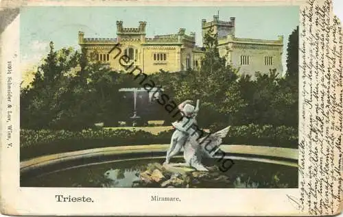 Trieste - Miramare - Edizioni Schneider & Lux Wien - gel. 1903