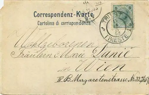 Trieste - Miramare - Edizioni Schneider & Lux Wien - gel. 1903