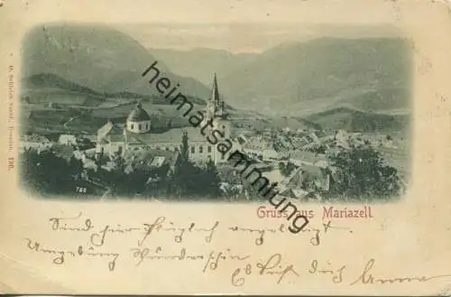 Gruss aus Mariazell - Verlag O. Schleich Nachf. Dresden gel. 1899