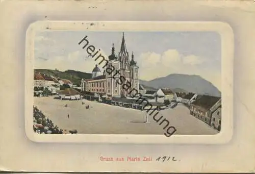 Gruss aus Mariazell - Verlag Franz Schemm - gel. 1912