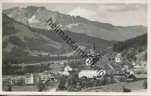 Mariazell mit dem Ötscher - Foto-AK - Verlag J. Kuss Mariazell gel. 1937