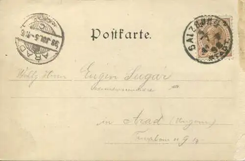 Salzburg - Verlag Stengel & Co. Dresden gel. 1898