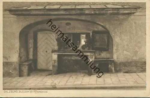 Salzburg - An der Gstättengasse - Verlag Max Swatschek Salzburg gel. 1915