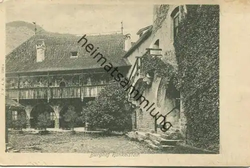 Burg Runkelstein - Burghof - Castel Roncolo gel. 1903