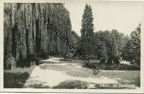 Graz - Im Stadtpark - Foto-AK - Verlag Jos. A. Kienreich Graz gel. 1929