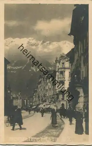 Innsbruck - Marie Theresia Strasse - Foto-AK gel. 1920