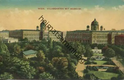 Wien - Volksgarten mit Museum gel.