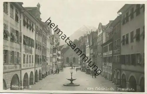 Feldkirch - Marktstrasse - Foto-AK - Verlag Heim Dornbirn gel. 1923