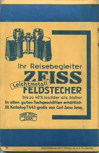 Hamburg - 1937 - Mit vier Karten - 76 Seiten - Band 73 der Griebens Reiseführer
