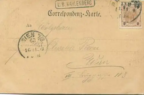 Baumgartnerhaus am Schneeberg - Verlag Deutsch Wien gel. 1899
