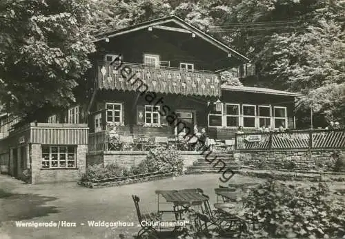 Wernigerode - Waldgasthaus Christianental - Foto-AK Grossformat gel. 1963
