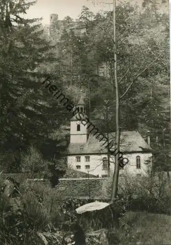 Oybin - Bergkirche - Foto-AK Grossformat Handabzug 50er Jahre - Verlag HO-Haus der Technik Zittau