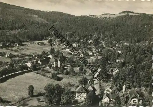 Blick vom Berg Oybin nach Oybin - Foto-AK Grossformat 50er Jahre - Verlag E. Wagner Söhne Zittau