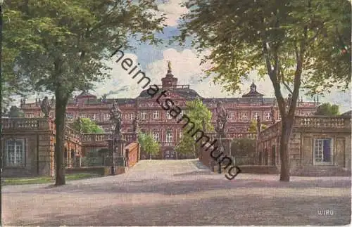 Rastatt - Schloss - Wiro-Künstlerkarte
