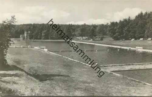 Großbreitenbach - Schwimmbad - Foto-AK 1967 - Verlag VEB Bild und Heimat Reichenbach