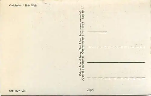 Golddisthal - Foto-AK 1965 - Verlag Photolabor Konsumgenossenschaft Oberweissbach