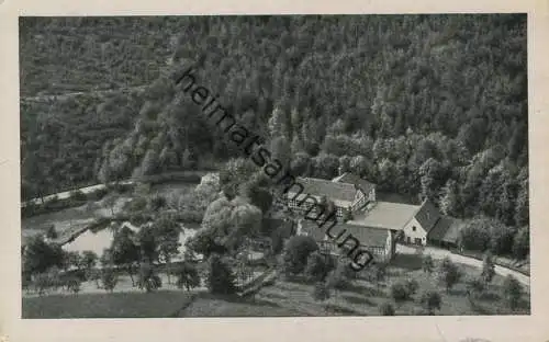 Waldhaus Naupoldsmühle im Mühltal bei Eisenberg - Besitzer Kurt Lätsch - Brockhaus Luftbild