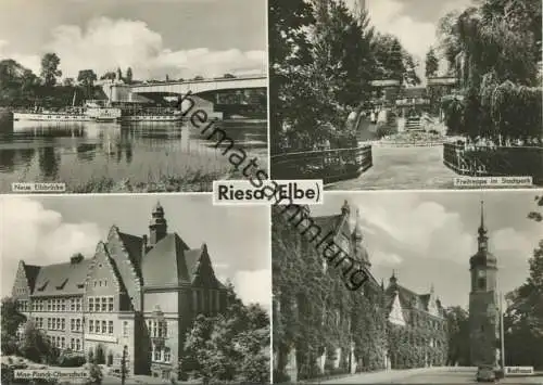 Riesa - Foto-AK Grossformat 1965 - Verlag VEB Bild und Heimat Reichenbach
