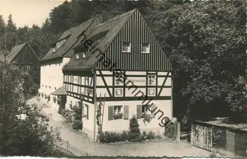 Kleinhennersdorf - Liethenmühle - Foto-AK 60er Jahre - Verlag Dr. A. Weyhmann Königstein - Rückseite beschrieben