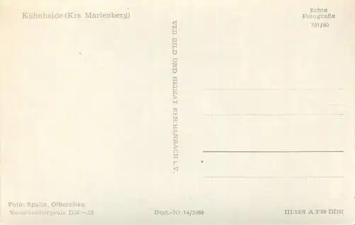 Kühnhaide - Foto-AK 1960 - Verlag VEB Bild und Heimat Reichenbach