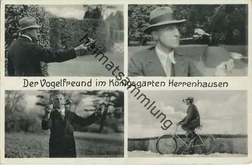 Herrenhausen - Der Vogelfreund im Königsgarten - A. Thürnau - Göricke Fahrrad