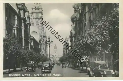 Buenos Aires - Avenida de Mayo - Foto-Ansichtskarte