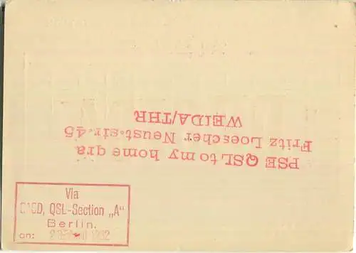 QSL - QTH - Funkkarte - DE643 - Münster - 1932