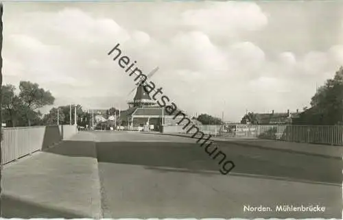 Norden - Mühlenbrücke - Foto-Ansichtskarte - Verlag Cramers Kunstanstalt Dortmund