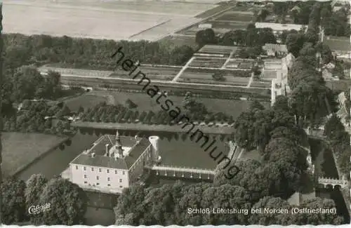 Schloss Lütjesburg - Luftaufnahme - Foto-Ansichtskarte - Verlag Cramers Kunstanstalt Dortmund