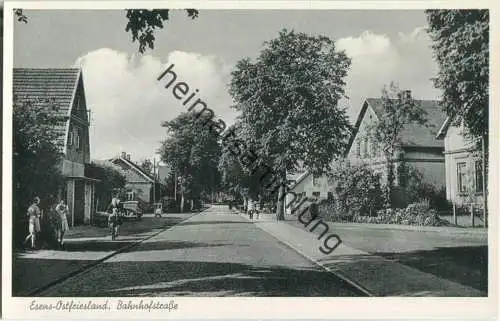 Esens - Bahnhofstrasse - Verlag Cramers Kunstanstalt