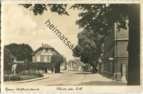 Esens - Platz der SA - Foto-Ansichtskarte - Verlag Hans Andres Hamburg - Feldpost