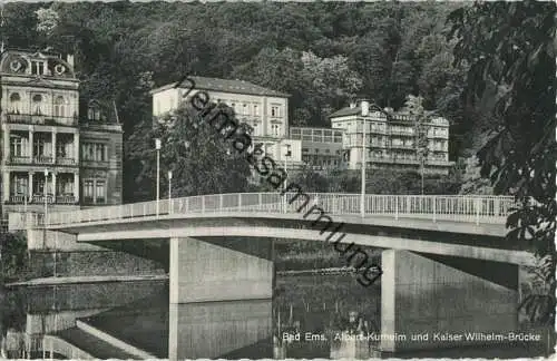 Bad Ems - Kaiser Wilhelm Brücke - Verlag Foto Feuerstake Bad Ems
