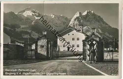 Garmisch-Partenkirchen - Jägerkasernen - Foto-Ansichtskarte