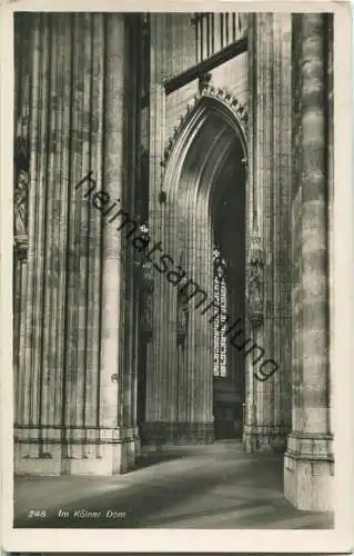 Köln - Dom - Innenansicht - Foto-Ansichtskarte