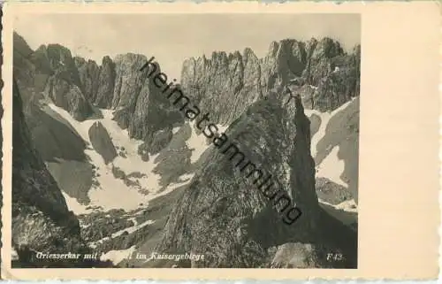 Kaisergebirge - Griesserkar - Foto-Ansichtskarte