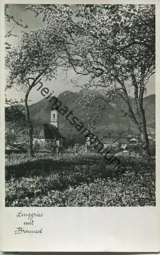 Lenggries - Brauneck - Foto-Ansichtskarte