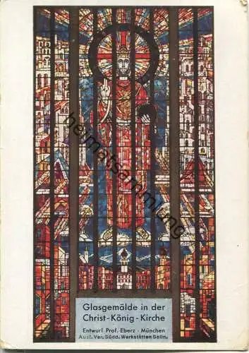 Rosenheim - Christ-könig-Kirche - Glasgemälde - Ansichtskarte Großformat