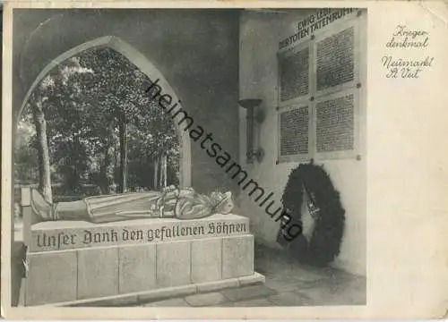 Neumarkt-Sankt Veit - Kriegerdenkmal - Ansichtskarte Großformat