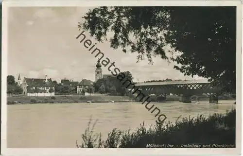 Mühldorf am Inn - Maximilianbrücke - Foto-Ansichtskarte
