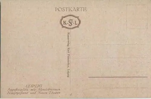 Leipzig - Augustusplatz - Mendebrunnen